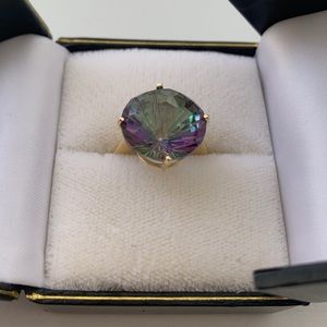 10k gold mystic topaz